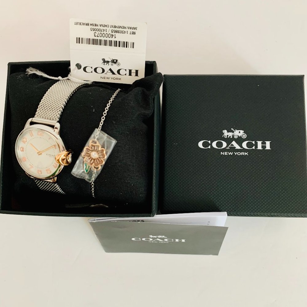 COACH WATCH AND BRACELET GIFT SET